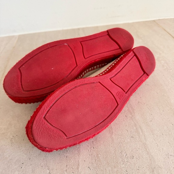 CASTAÑER Cherry & Bees Kenda Merlion Park Embroidered Espadrille Flats Size 39 - Picture 9 of 11